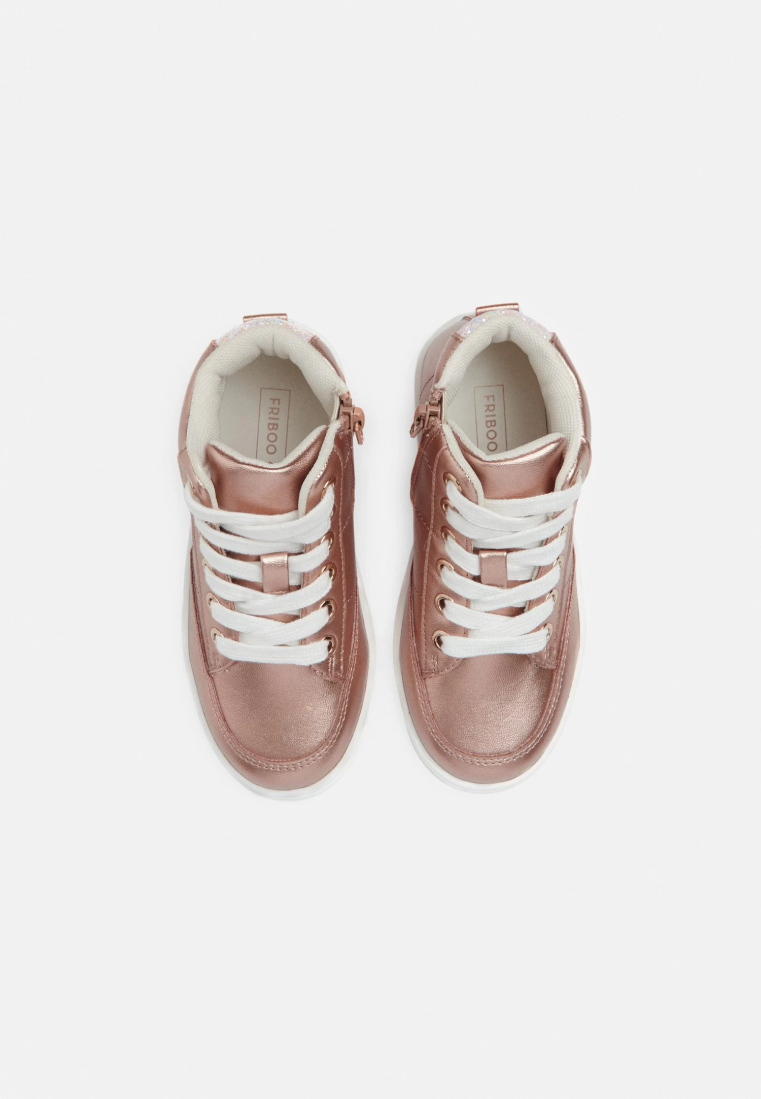 Friboo Sneakers Hoog - Rose Gold 6 Friboo Sneakers Hoog - Rose Gold - Afbeelding 4