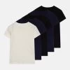 Friboo 5 Pack - T-Shirt Basic - Black/Dark Blue 2 Friboo 5 Pack - T-Shirt Basic - Black/Dark Blue -Friboo 4e72bb591661406caf4bb49812de25c8