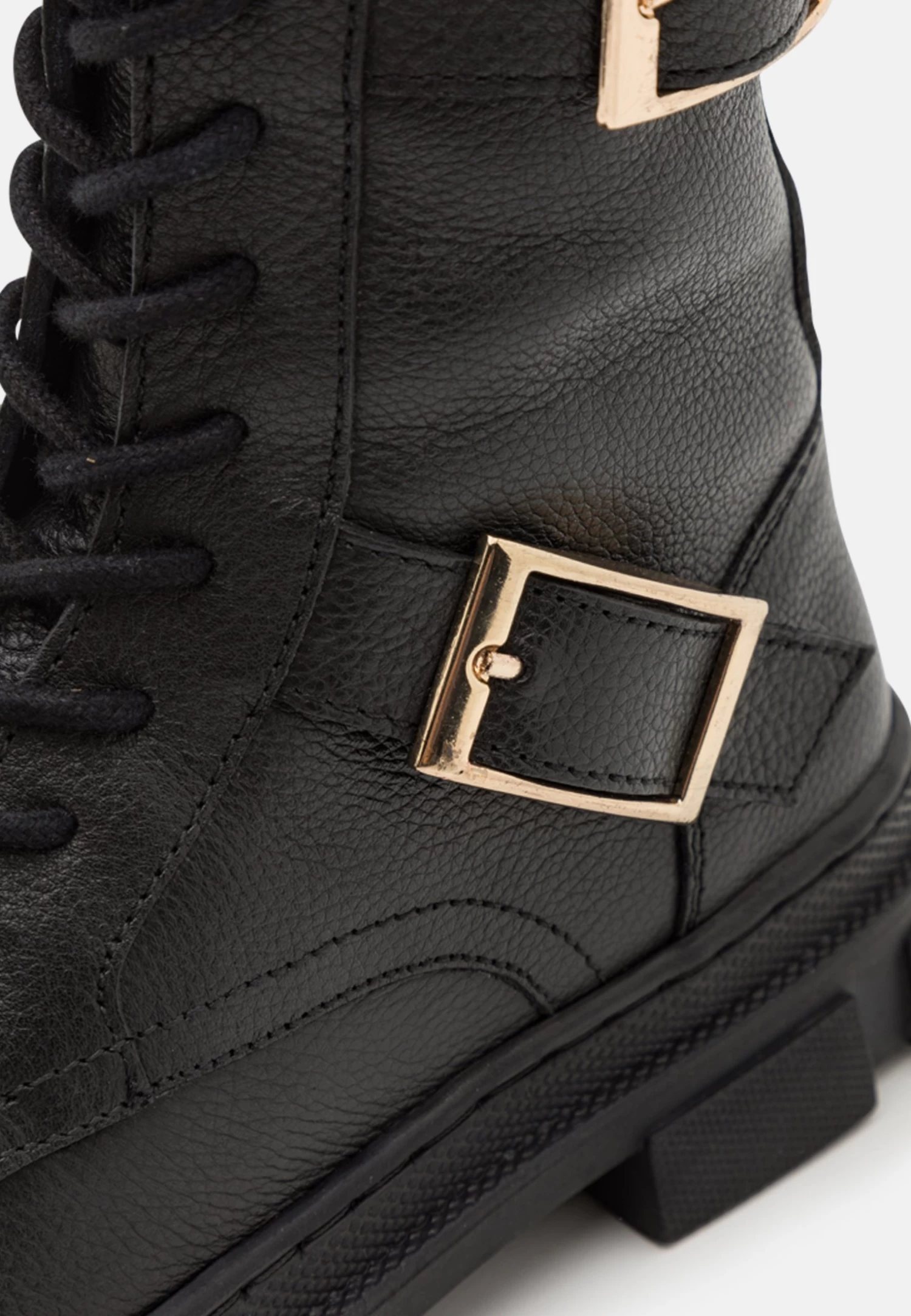 Friboo Leather - Veterlaarzen -Black 8 Friboo Leather - Veterlaarzen -Black - Afbeelding 6