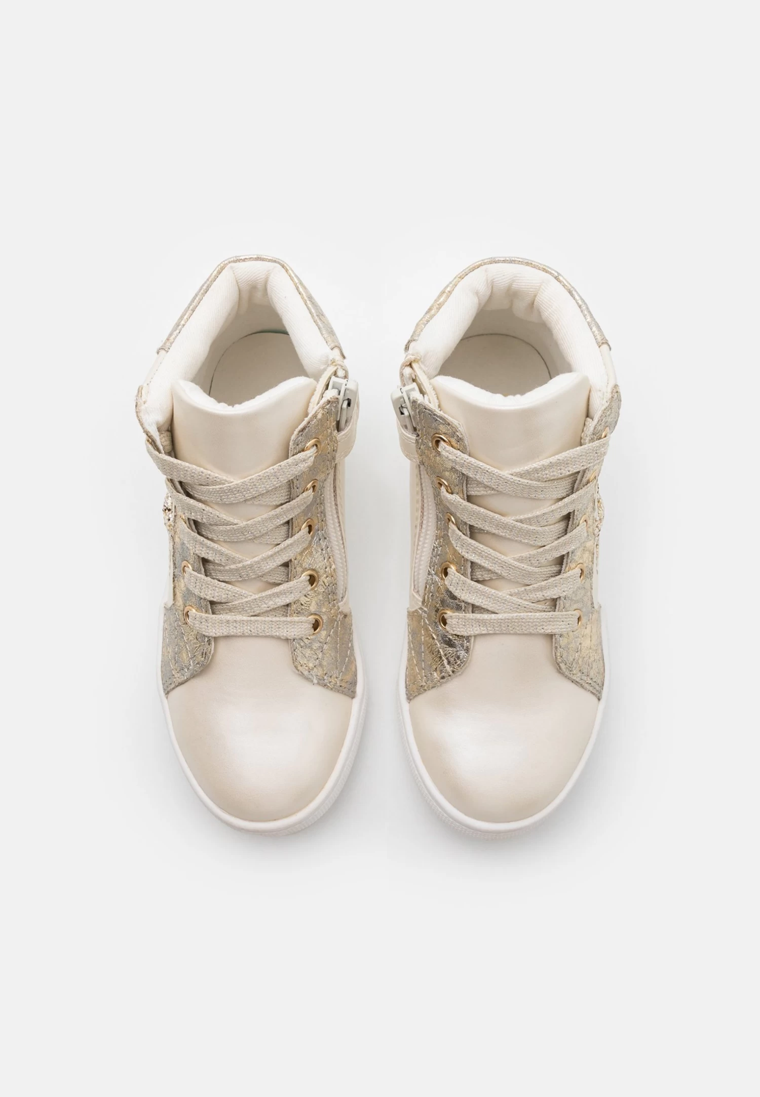 Friboo Sneakers Hoog - Off-White 6 Friboo Sneakers Hoog - Off-White - Afbeelding 4