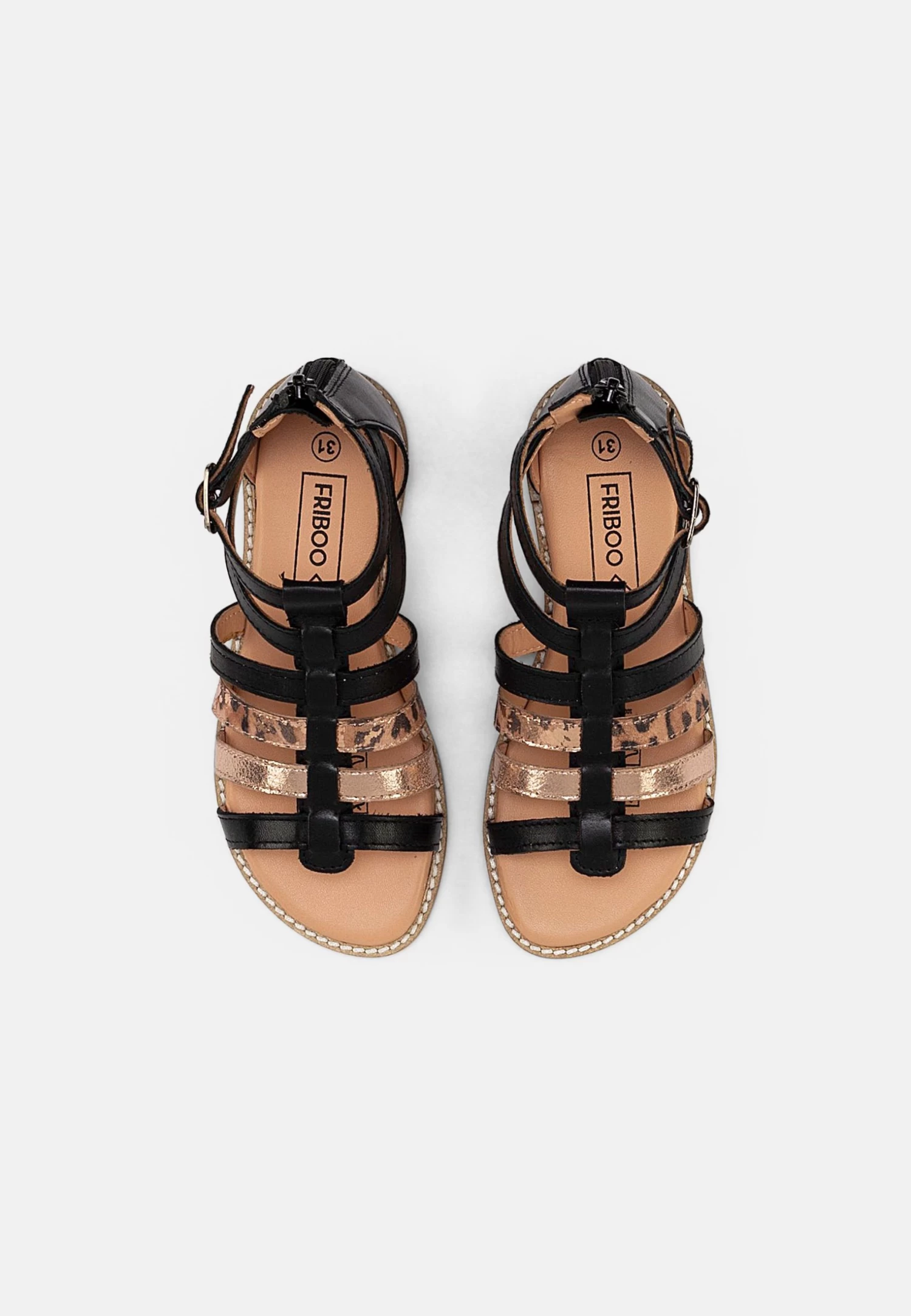 Friboo Leather - Sandalen - Black 6 Friboo Leather - Sandalen - Black - Afbeelding 4