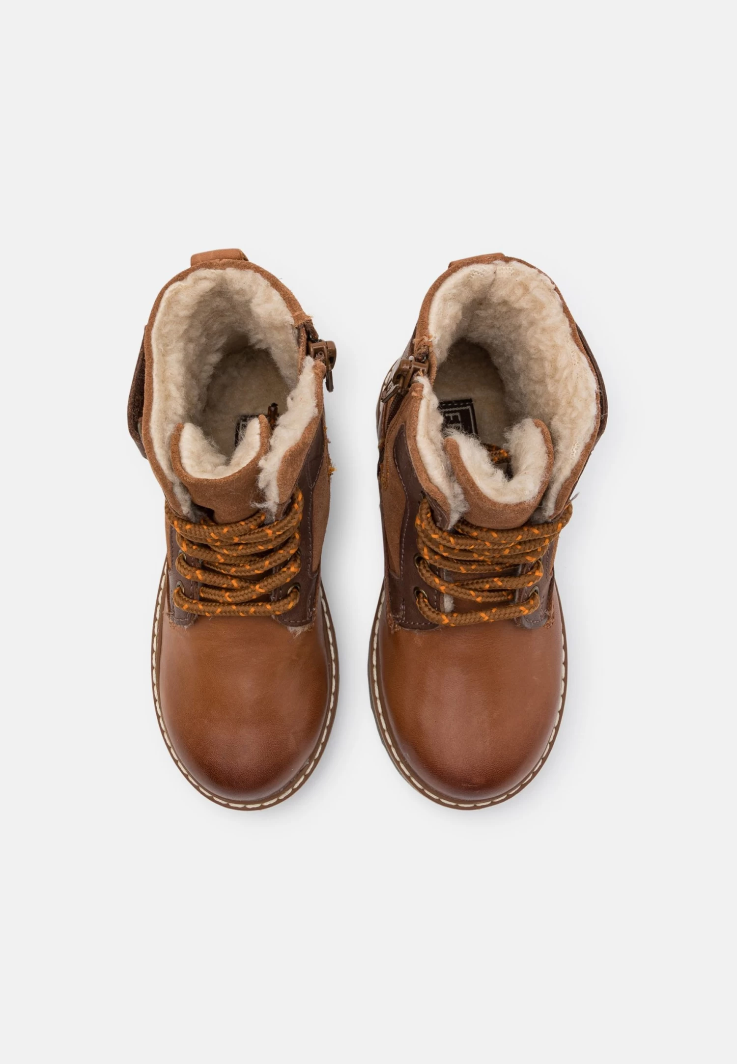 Friboo Leather - Veterboots - Cognac 6 Friboo Leather - Veterboots - Cognac - Afbeelding 4