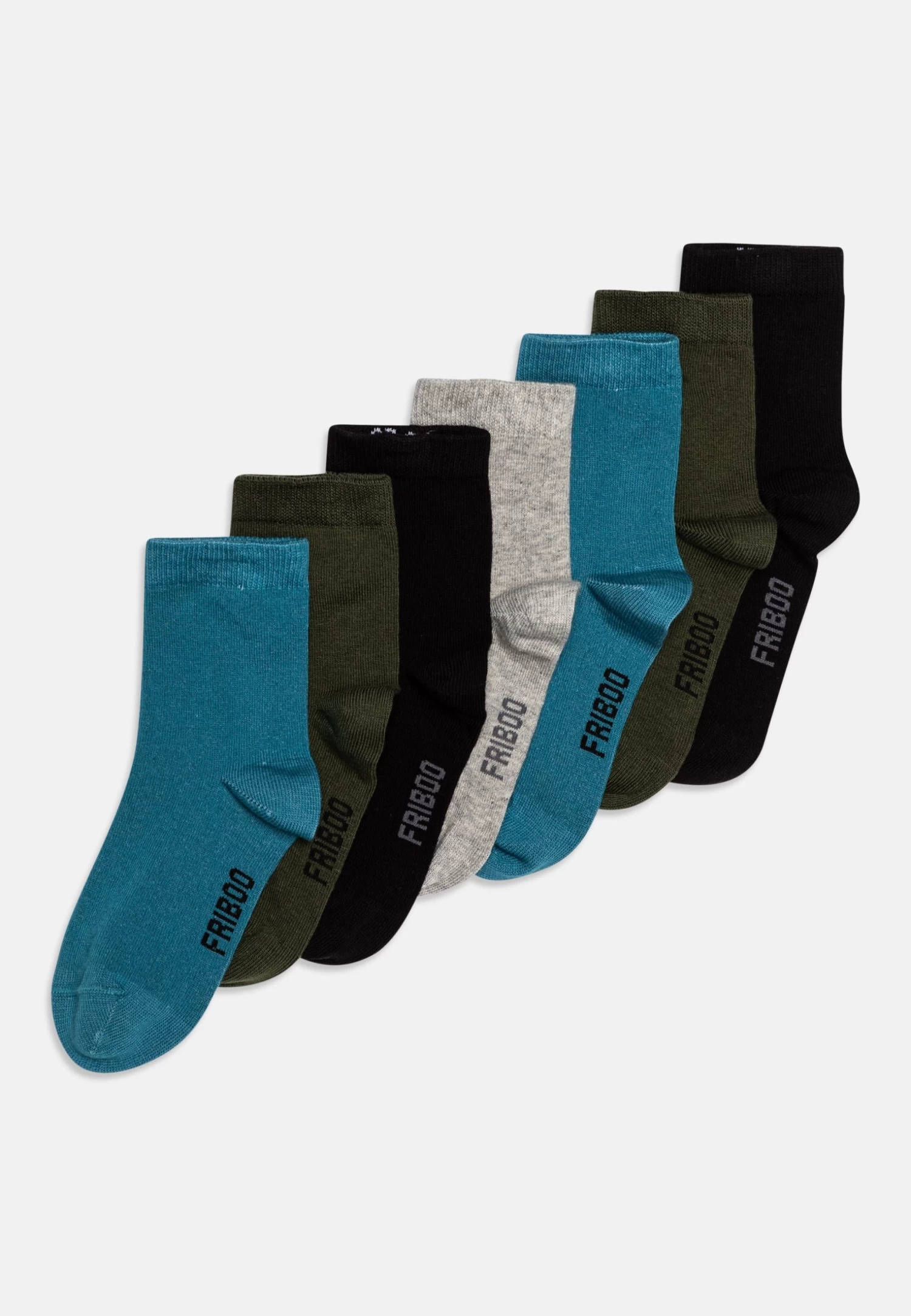 Friboo 7 Pack - Sokken - Multi-Coloured/Grey/Khaki 3 Friboo 7 Pack - Sokken - Multi-Coloured/Grey/Khaki