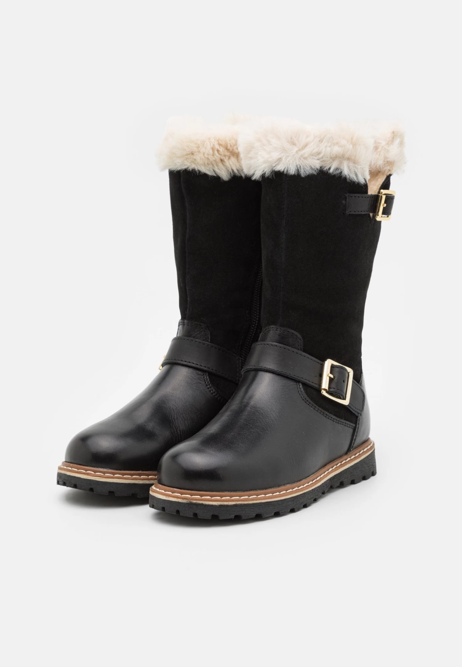 Friboo Leather - Snowboots- Black 4 Friboo Leather - Snowboots- Black - Afbeelding 2